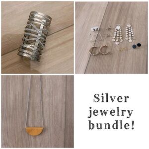 Silver jewelry bundle